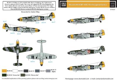 Messerschmitt Bf-109 G-10 magyar szolgálatban WW II