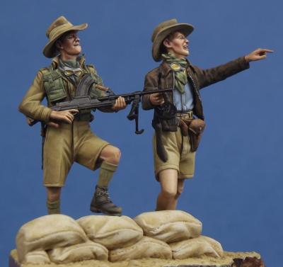 Ausztrál katonák (Tobruk 1941)