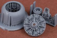 SBD-2/3 Dauntless engine & cowling set for Flyhawk kit - 1.